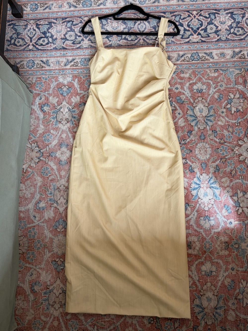 Paradigm tucked midi dress | citrus